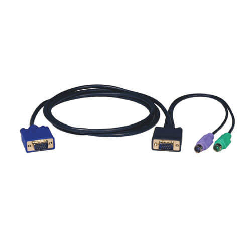 Tripp Lite P750-006 PS/2 (3-in-1) Cable Kit for KVM Switch B004-008, 6 ft. (1.83 m) P750-006 037332125361