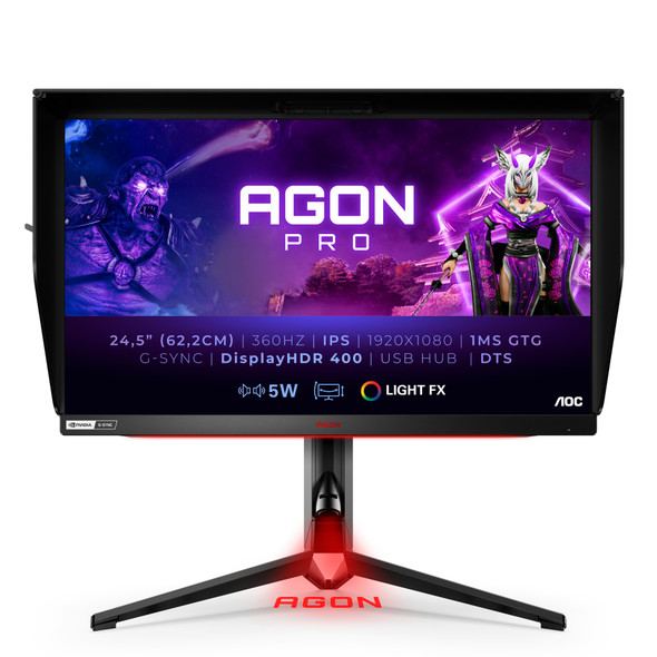 AOC AG254FG computer monitor 62.2 cm (24.5") 1920 x 1080 pixels Full HD LED Black, Red AG254FG 685417727483