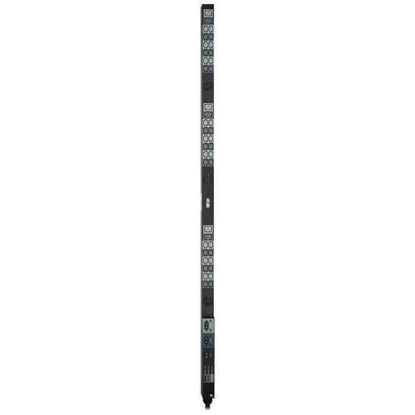 Tripp Lite 14.4kW 208V 3-Phase Basic PDU - 45 Outlets (36 C13, 3 C19, 3 L6-30R), Hubbell 50A CS8365C Input, 6 ft. Cord, 70 in. 0U, TAA PDU3V6H50A 037332255716