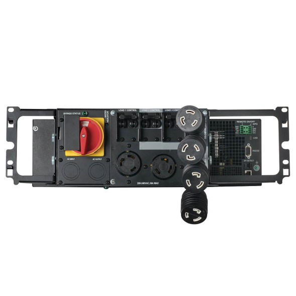 Tripp Lite 208/240V 6000VA 6000W On-Line UPS, Unity Power Factor with Bypass PDU, Hardwire/L6-30P Input, 3U SU6KRT3UHVMB 037332241542