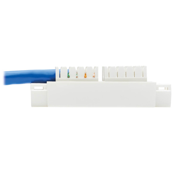 Tripp Lite N237-P18N-WHSH Cat6 Junction Box Cable Assembly - Surface Mount, Unshielded, PoE+, RJ45/110 Punchdown, 18-in. (45.72 cm), Blue N237-P18N-WHSH 037332250537