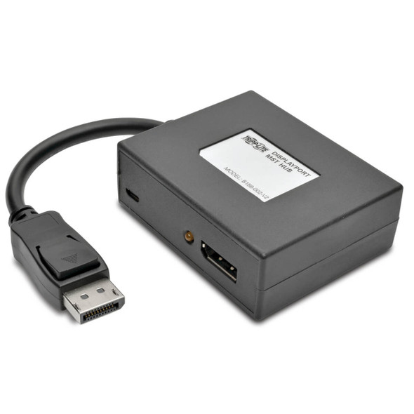 Tripp Lite B156-002-V2 2-Port DisplayPort Multi-Monitor Splitter, MST Hub, 4K 60Hz UHD, DP1.2, TAA B156-002-V2 037332193360