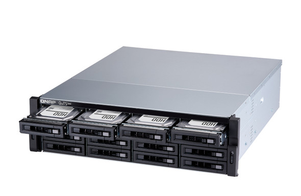 QNAP TS-h1677XU-RP NAS Rack (3U) Ethernet LAN Black 3700X TS-H1677XU-RP-3700X-32G-US 885022021567