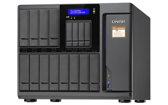 QNAP TS-1635AX NAS Desktop Ethernet LAN Black TS-1635AX-8G-US 885022015344