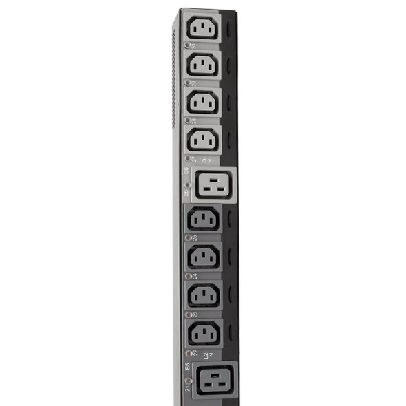 Tripp Lite PDU3XEVSR6G63B 28.8kW 220-240V 3PH Switched PDU - LX Interface, Gigabit, 30 Outlets, IEC 309 63A Red 380-415V Input, LCD, 1.8 m Cord, 0U 1.8 m Height, TAA PDU3XEVSR6G63B 037332195432
