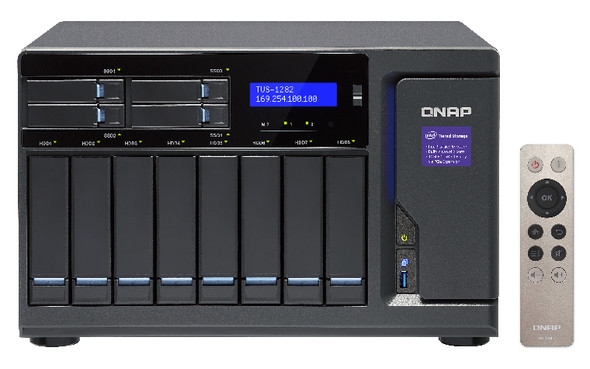 QNAP TVS-1282 NAS Tower Ethernet LAN Black i5-6500 TVS-1282-I5-16G-US 885022011179