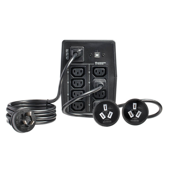 Tripp Lite OMNIVSX1000A 1000VA 600W 230V Line-Interactive UPS - 8 C13 Outlets, 2 Australian Outlet Adapters, LCD, USB, Tower OMNIVSX1000A 037332255235