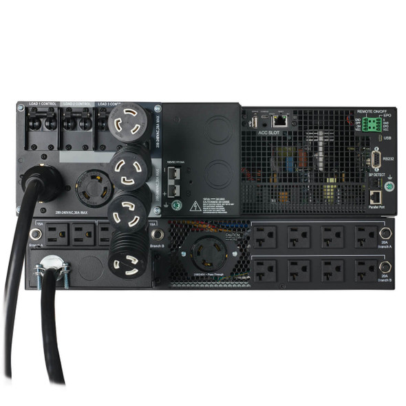 Tripp Lite 208/240V 6000VA 6000W On-Line UPS, Unity Power Factor with 120V Transformer, Hardwire/L6-30P Input, 5U SU6KRT3UTF 037332237903