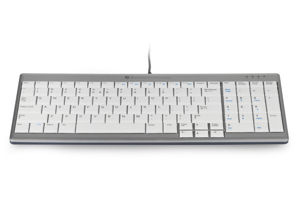 BakkerElkhuizen UltraBoard 960 keyboard USB QWERTY US English Grey, White BNEU960SCUS 8719274673491
