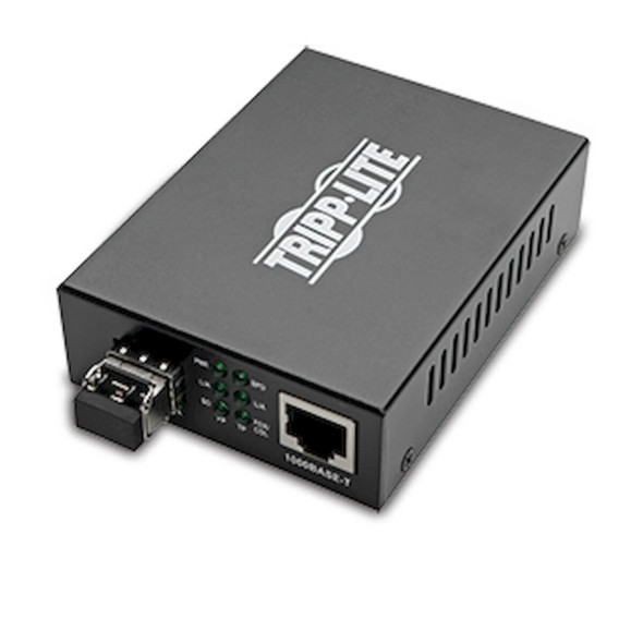 Tripp Lite N785-INT-LC-MM Gigabit Multimode Fiber to Ethernet Media Converter, 10/100/1000 LC, International Power Supply, 850 nm, 550M (1804.46 ft.) N785-INT-LC-MM 037332205681