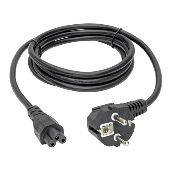 Tripp Lite P058-006 European Computer Power Cord, C5 to Schuko, 2.5A, 250V, 16 AWG, 6 ft. (1.83 m), Black P058-006 037332153647