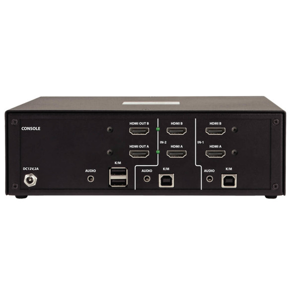 Tripp Lite 2-Port Dual-Monitor Secure KVM Switch, HDMI - 4K, NIAP PP3.0, Audio, TAA B002A-UH2A2 037332261540