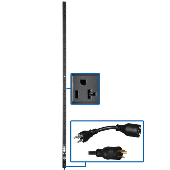 Tripp Lite PDUV20-72 power distribution unit (PDU) 36 AC outlet(s) 0U Black PDUV20-72 037332255822