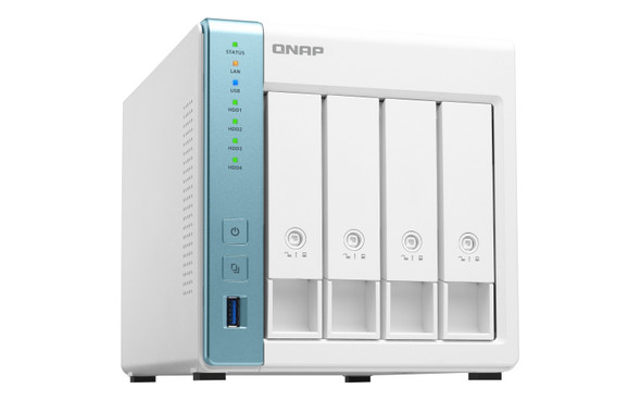 QNAP NAS Tower Ethernet LAN Turquoise, White Alpine AL-314 TS-431P3-2G-US 885022018901