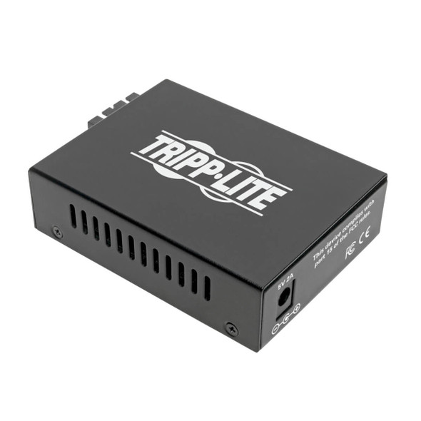 Tripp Lite N785-INT-SC-SM Gigabit Singlemode Fiber to Ethernet Media Converter, 10/100/1000 SC, 1310 nm, 20 km (12.4 mi.) N785-INT-SC-SM 037332236364