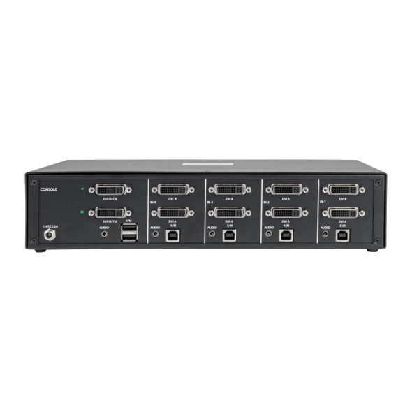 Tripp Lite Secure KVM Switch, Dual Monitor, DVI to DVI - 4-Port, NIAP PP3.0 Certified, Audio B002-DV2A4 037332221957