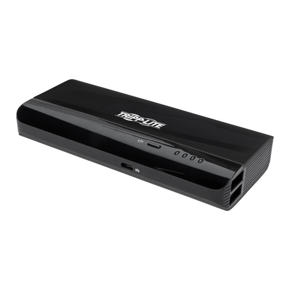 Tripp Lite UPB-12K0-S2X2U Portable Charger - 2x USB-A, 12,000mAh Power Bank, Lithium-Ion, Auto Sensing, Black UPB-12K0-S2X2U 037332203939