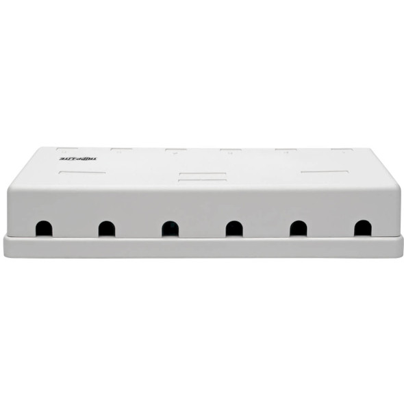 Tripp Lite N236-006-WH Pre-Configured Unshielded Cat6 6-Port Surface-Mount Box, 110 IDC, RJ45, White N236-006-WH 037332206961