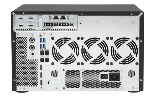 QNAP TVS-1282T3 NAS Tower Ethernet LAN Black i7-7700 TVS-1282T3-I7-32G-US 885022013043