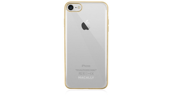 Macally LUXRP7MGO mobile phone case 11.9 cm (4.7") Cover Gold, Transparent LUXRP7MGO 701107496528