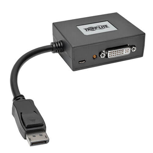Tripp Lite B156-002-DVI-V2 2-Port DisplayPort to DVI Multi-Monitor Splitter, MST Hub, DP1.2, TAA B156-002-DVI-V2 037332193377