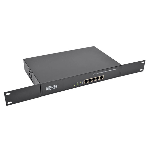 Tripp Lite 5-Port 10/100/1000 Mbps 1U Rack-Mount/Desktop Gigabit Ethernet Unmanaged Switch with PoE+, 75W NG5POE 037332194794