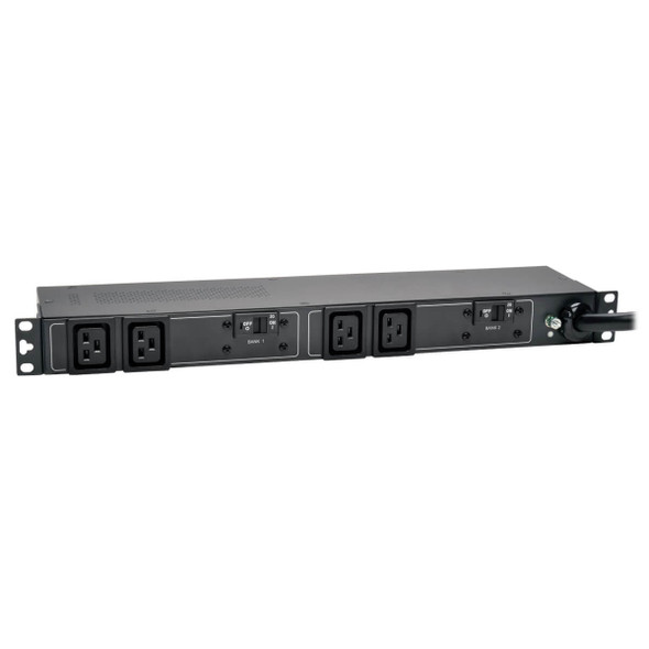 Tripp Lite PDUH32HV19 7.7kW Single-Phase 200-240V Basic PDU, 4 C19 Outlets, IEC 309 32A Blue Input, 3.6 m Cord, 1U Rack-Mount PDUH32HV19 037332183200