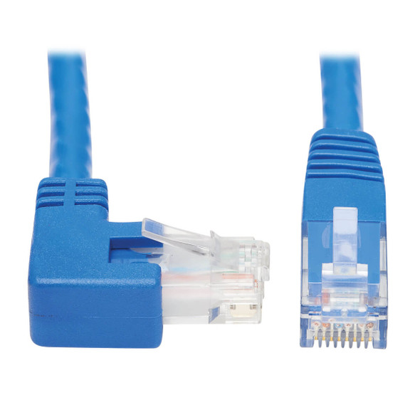 Tripp Lite N204-015-BL-RA Right-Angle Cat6 Gigabit Molded UTP Ethernet Cable (RJ45 Right-Angle M to RJ45 M), Blue, 15 ft. (4.57 m) N204-015-BL-RA 037332252029