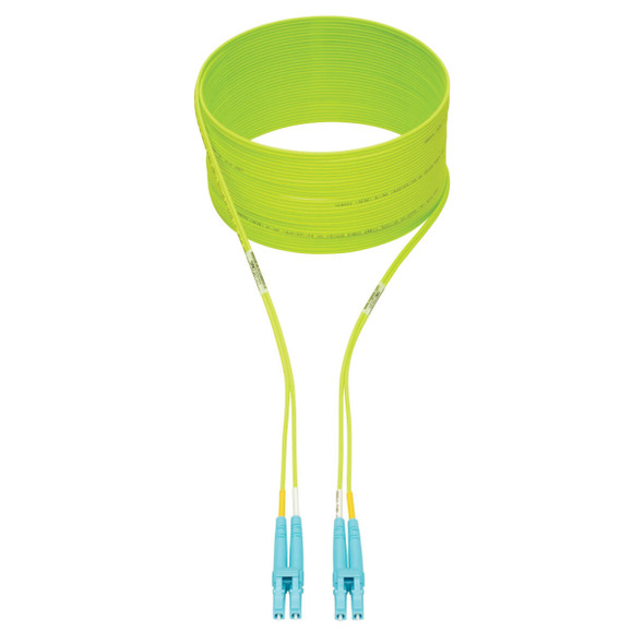 Tripp Lite N820-05M-OM5 100G Duplex Multimode 50/125 OM5 LSZH Fiber Optic Cable (LC/LC), Lime Green, 5 m N820-05M-OM5 037332224231