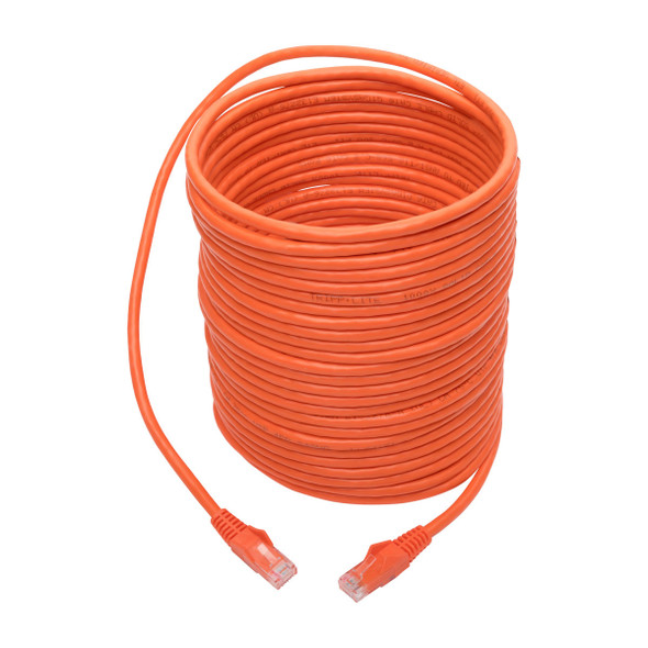 Tripp Lite N201-035-OR Cat6 Gigabit Snagless Molded (UTP) Ethernet Cable (RJ45 M/M), Orange, 35 ft. (10.67 m) N201-035-GN 037332204929