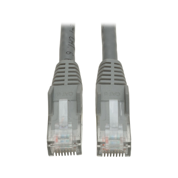 Tripp Lite N201-035-GY Cat6 Gigabit Snagless Molded (UTP) Ethernet Cable (RJ45 M/M), Gray, 35 ft. (10.67 m) N201-035-GY 037332204912