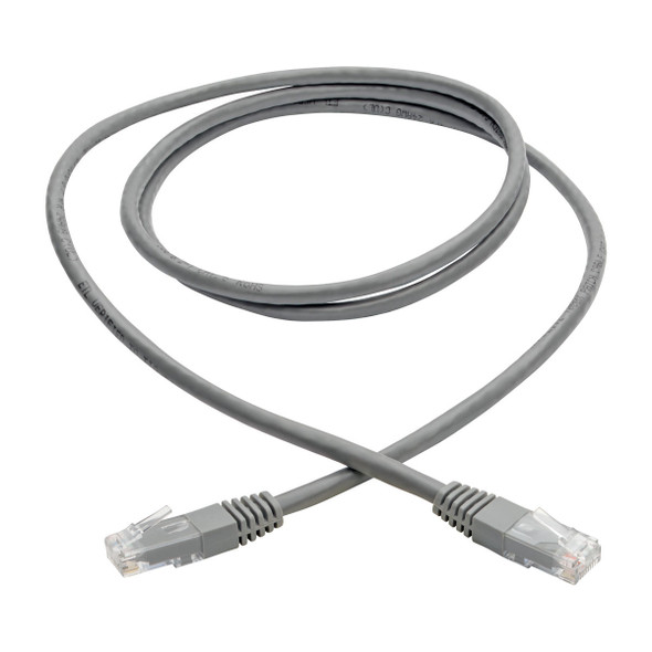 Tripp Lite N200-005-GY Cat6 Gigabit Molded (UTP) Ethernet Cable (RJ45 M/M), Gray, 5 ft. (1.52 m) N200-005-GY 037332204417
