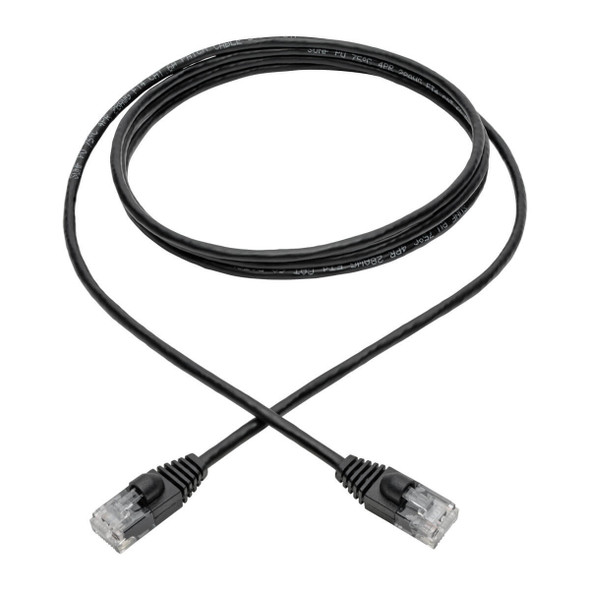 Tripp Lite N261-S06-BK Cat6a 10G Snagless Molded Slim UTP Ethernet Cable (RJ45 M/M), Black, 6 ft. (1.83 m) N261-S06-BK 037332203908