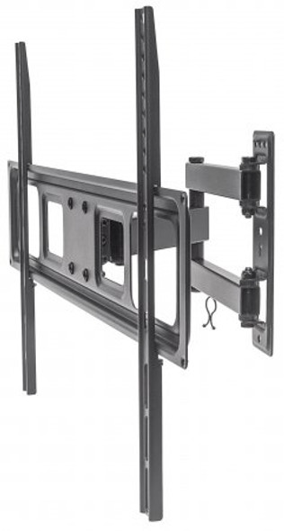 Manhattan TV & Monitor Mount, Wall, Full Motion, 1 screen, Screen Sizes: 37-65", Black, VESA 100x100 to 600x400mm, Max 35kg, LFD, Tilt & Swivel with 3 Pivots, Lifetime Warranty 461337 766623461337