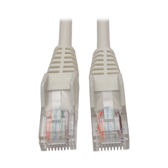Tripp Lite N001-005-WH Cat5e 350 MHz Snagless Molded (UTP) Ethernet Cable (RJ45 M/M) - White, 5 ft. (1.52 m) N001-005-WH 037332202604
