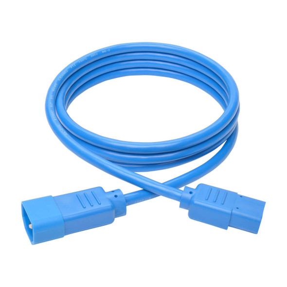 Tripp Lite P004-006-ABL PDU Power Cord, C13 to C14 - 10A, 250V, 18 AWG, 6 ft. (1.83 m), Blue P004-006-ABL 037332198891