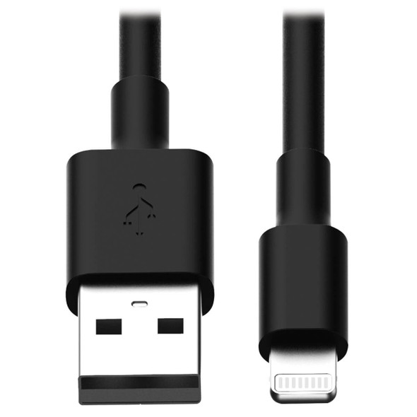 Tripp Lite M100-10N-BK-10 USB-A to Lightning Sync/Charge Cable, MFi Certified - Black, M/M, USB 2.0, 10 Pack - 10 in. (0.3m) M100-10N-BK-10 037332188526