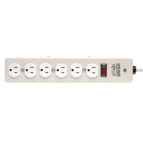 Tripp Lite DG206 surge protector Grey 6 AC outlet(s) 120 V 1.8 m DG206 037332101020