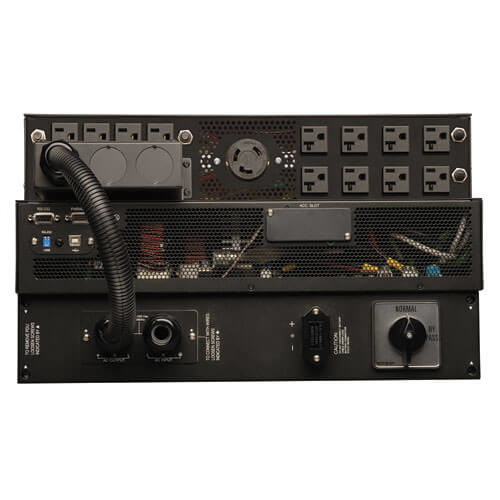 Tripp Lite SmartOnline 208/120V or 240/120V 6kVA 5.4kW On-Line Double-Conversion UPS, Extended Run, SNMP, Webcard, 6U Rack/Tower, LCD, USB, DB9 Serial SU6000RT4UTFHW 037332157225