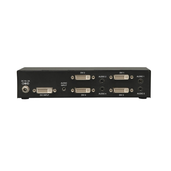 Tripp Lite 4-Port DVI Splitter with Audio and Signal Booster, Single-Link 1920 x 1200 at 60Hz / 1080p (DVI F/4xF) B116-004A 037332156754