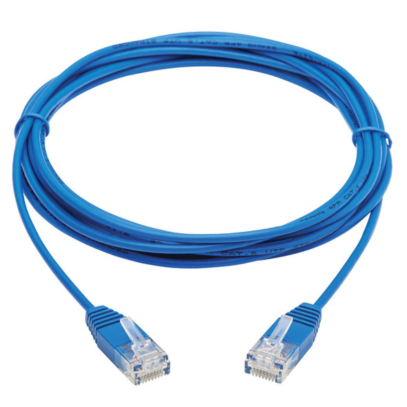 Tripp Lite N200-UR10-BL Cat6 Gigabit Molded Ultra-Slim UTP Ethernet Cable (RJ45 M/M), Blue, 10 ft. (3.05 m) N200-UR10-BL 037332256959