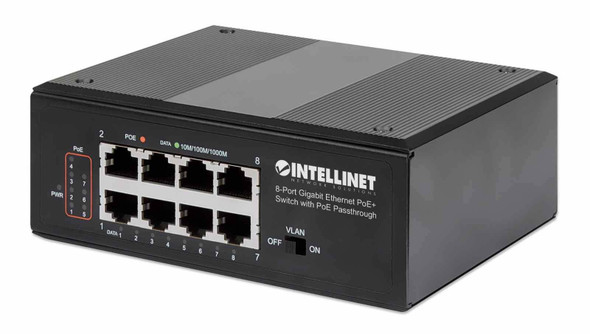 Intellinet 561624 network switch Gigabit Ethernet (10/100/1000) Power over Ethernet (PoE) Black 561624 766623561624
