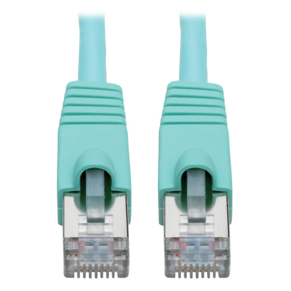 Tripp Lite N262-012-AQ Cat6a 10G-Certified Snagless Shielded STP Ethernet Cable (RJ45 M/M), PoE, 12 ft. (3.66 m) N262-012-AQ 037332256768