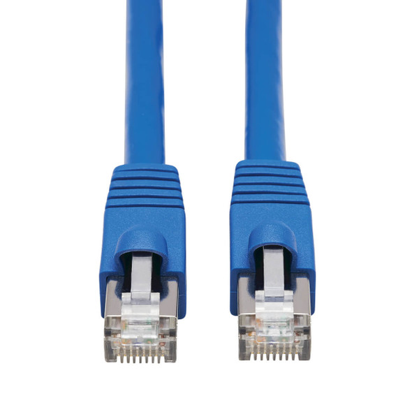 Tripp Lite N261P-006-BL Cat6a 10G-Certified Snagless F/UTP Ethernet Cable (RJ45 M/M), PoE, CMR-LP, Blue, 6 ft. (1.83 m) N261P-006-BL 037332242525