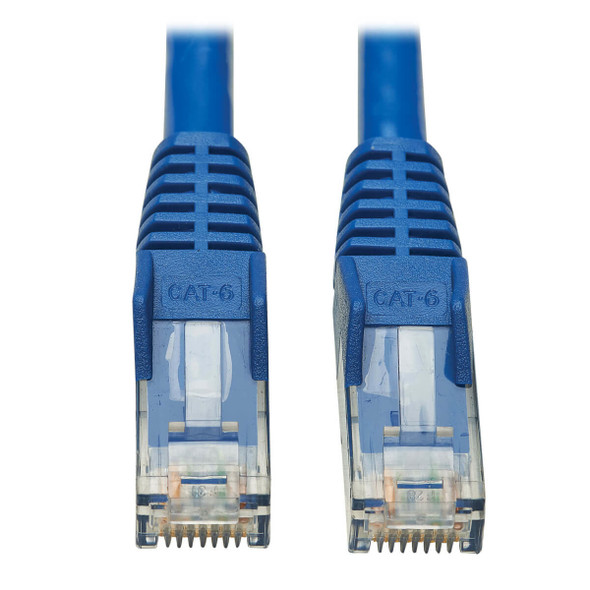 Tripp Lite N201P-003-BL Cat6 Gigabit Snagless Molded UTP Ethernet Cable (RJ45 M/M), PoE, CMR-LP, Blue, 3 ft. (0.91 m) N201P-003-BL 037332242457