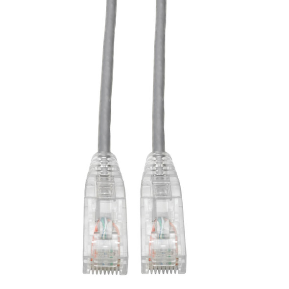 Tripp Lite N201-S03-GY Cat6 Gigabit Snagless Slim UTP Ethernet Cable (RJ45 M/M), Gray, 3 ft. (0.91 m) N201-S03-GY 037332226228