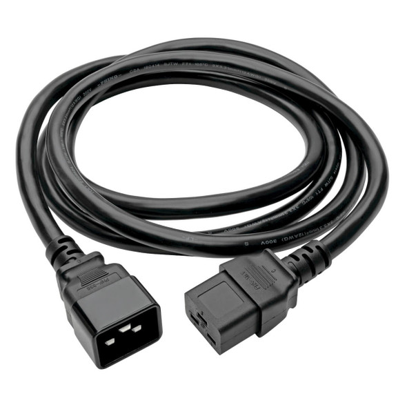 Tripp Lite P036-010-15A Power Extension Cord, C19 to C20 - Heavy-Duty, 15A, 250V, 14 AWG, 10 ft. (3.05 m), Black P036-010-15A 037332190949
