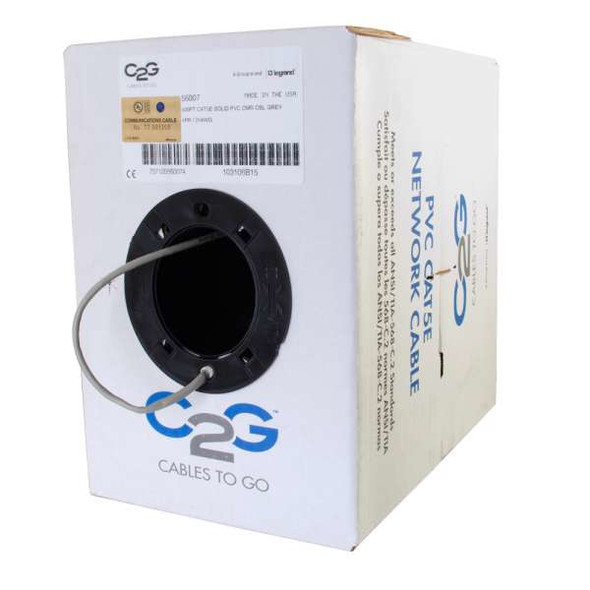 C2G Ethernet Network Cable networking cable Grey 152.4 m Cat5e U/UTP (UTP) 56007 757120560074
