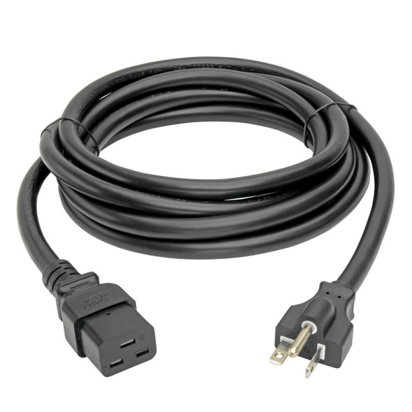 Tripp Lite Heavy-Duty Power Extension Cord, 20A, 12AWG (IEC-320-C19 to NEMA 5-20P), 10-ft. P049-010 037332140944