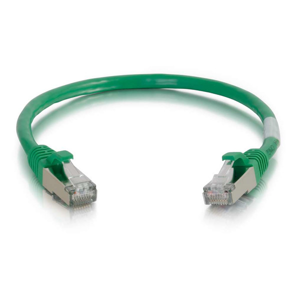 C2G 9ft Cat6 networking cable Green 2.74 m S/FTP (S-STP) 00833 757120008330